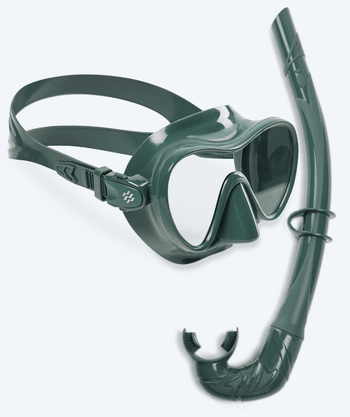 Watery volwassenen Combo snorkelset - Cliff - Groen