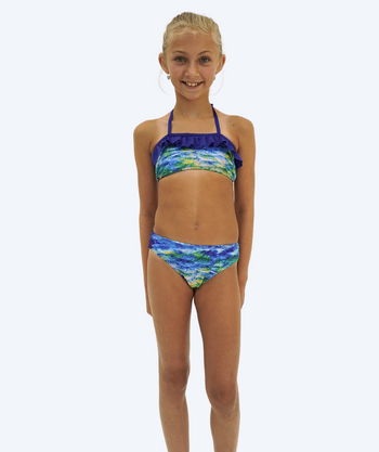 Watery zeemeermin meisjes bikini broekje - Rainbow Bloom