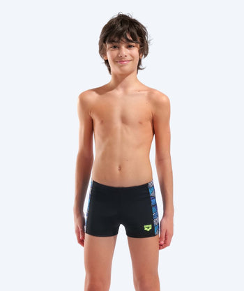 Arena jongens zwemboxers - Candies - Zwart/blauw