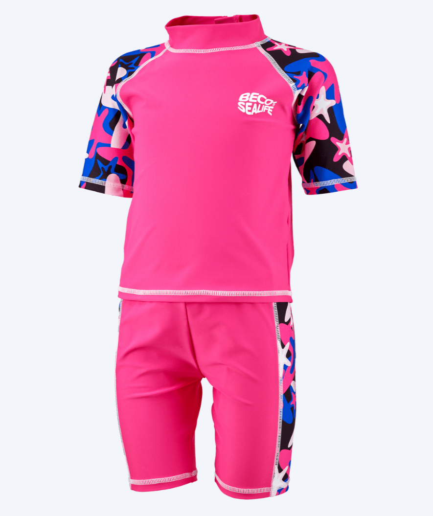 Beco kind wetsuit - Sealife Rashguard - Roze