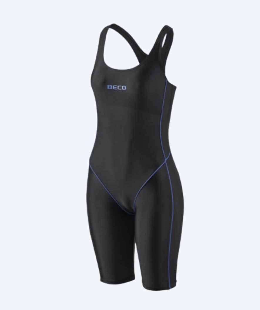 Beco dames badpak met pijpjes - Maxpower - Blauw/zwart