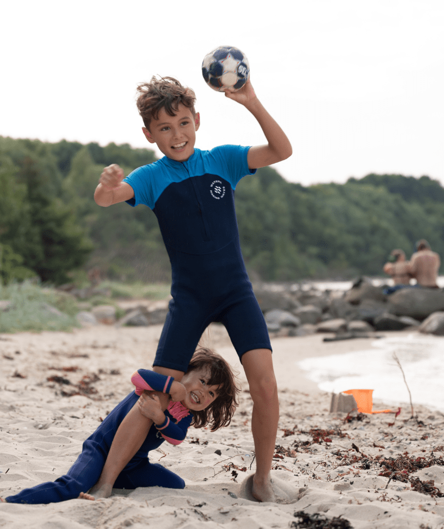 Watery kind UV wetsuit - Calypso Full-Body - Blauw/donkerblauw