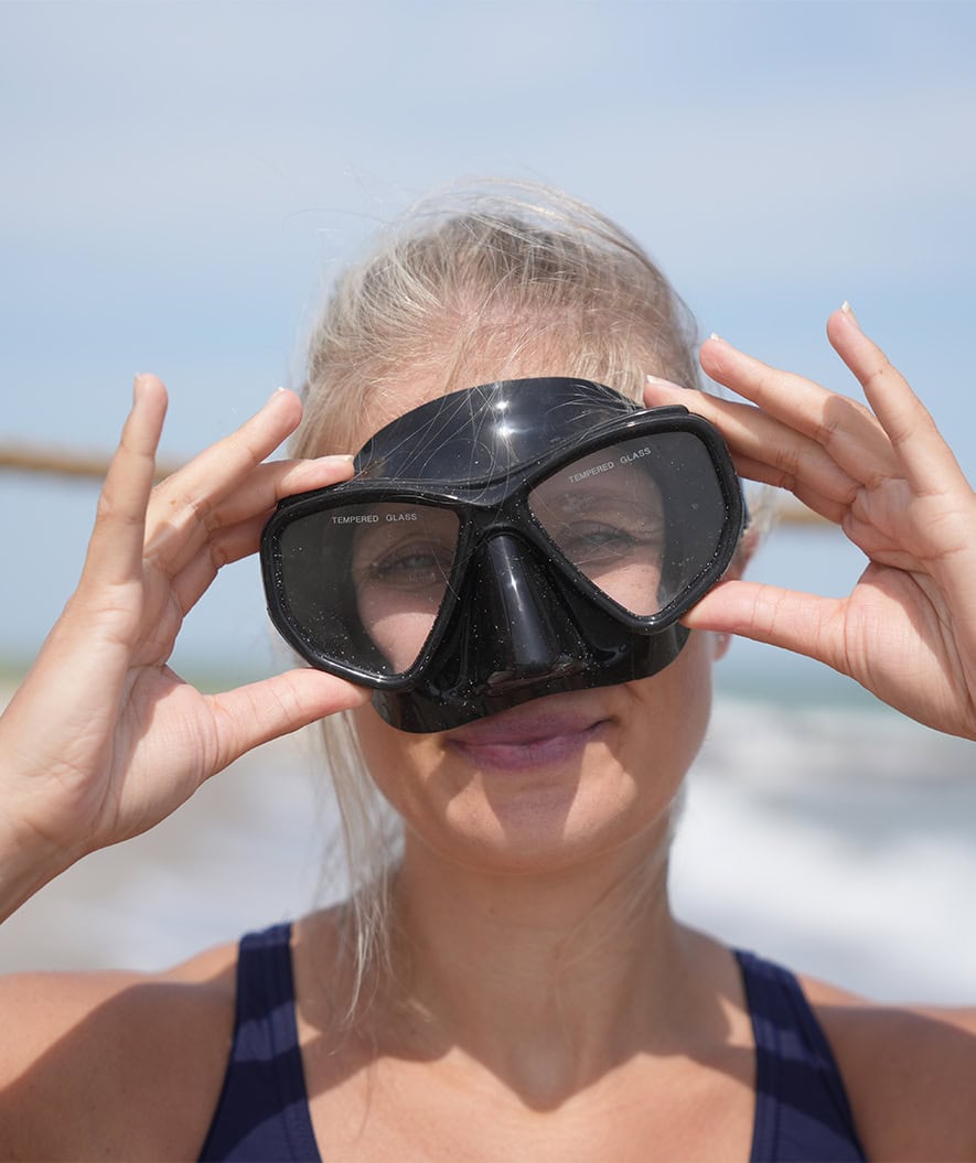 Watery volwassenen snorkelset (vanaf 15 jaar) - Fenton/Breeve - Zwart