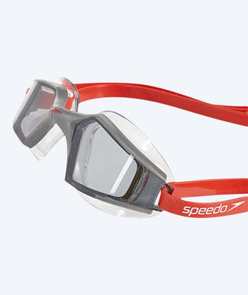 Speedo zwembril open water - AquaPulse Max 2 - Grijs/rood