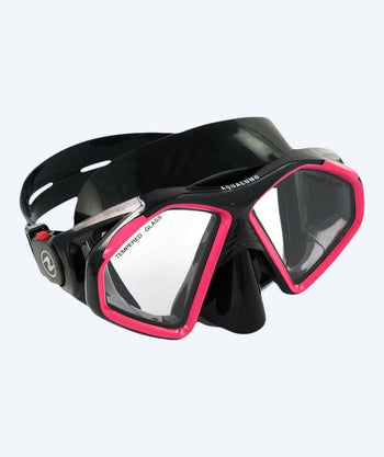 Aqualung volwassenen duikmasker (+16) - Hawkeye - Zwart/roze