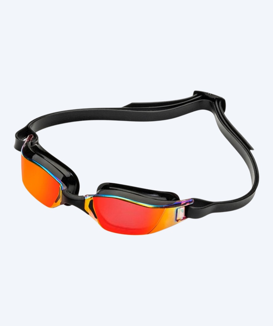 Aquasphere wedstrijd zwembril - Xceed Mirror - Zwart/rood