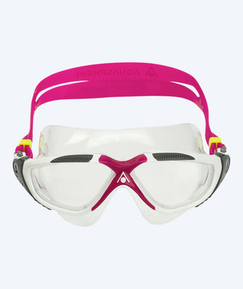 Aquasphere dames zwemmasker - Vista - Wit/roze
