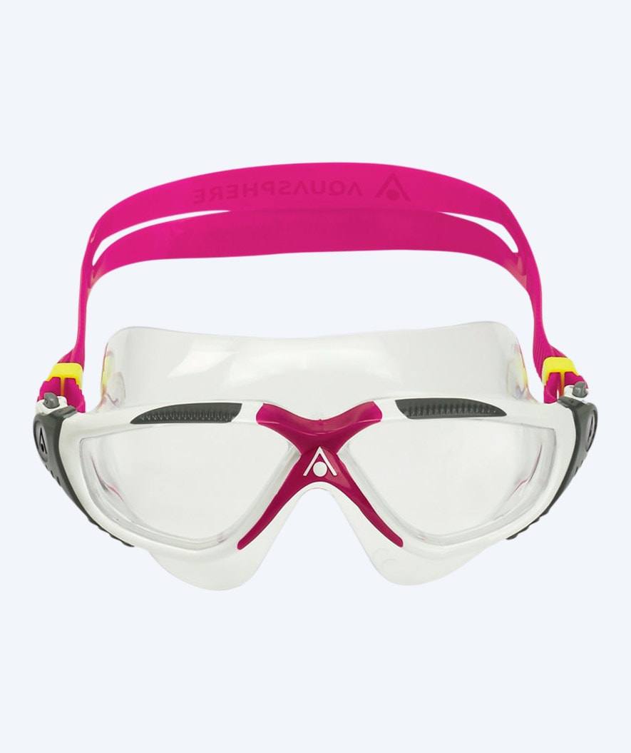 Aquasphere dames zwemmasker - Vista - Wit/roze