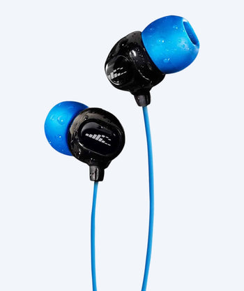 H2OAudio waterdichte oordopjes - Surge S+ - lang snoer - Blauw