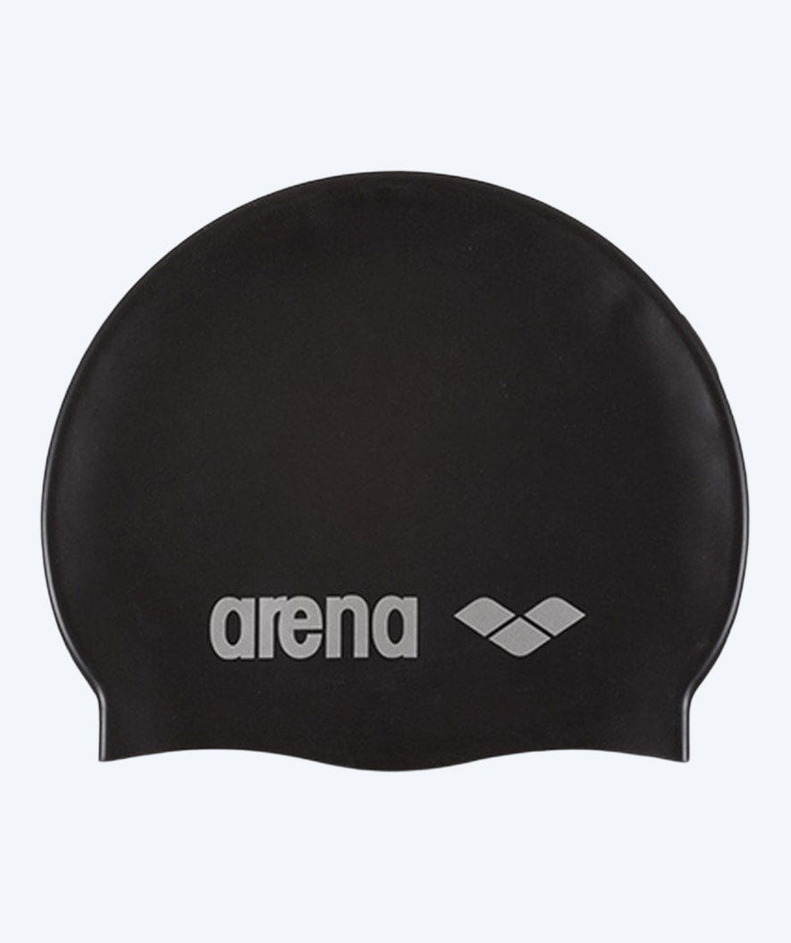 Arena badmuts - Classic Silicone - Zwart