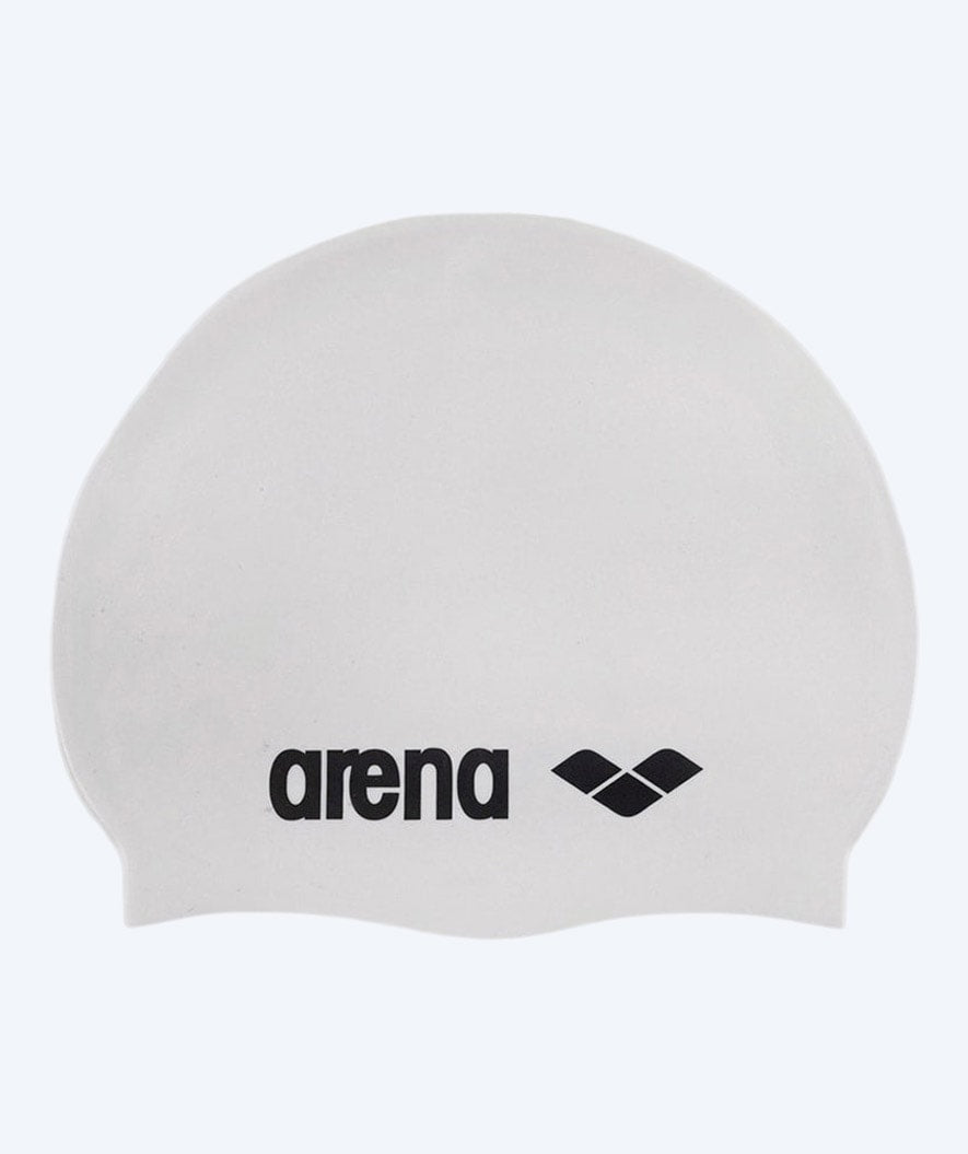 Arena badmuts - Classic Silicone - Wit/zwart