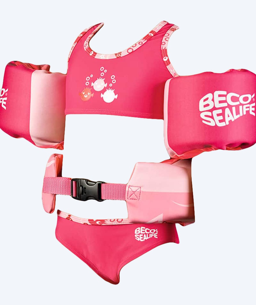 Beco drijfset (riem en zwembandjes) (2-6) - Sealife - Roze