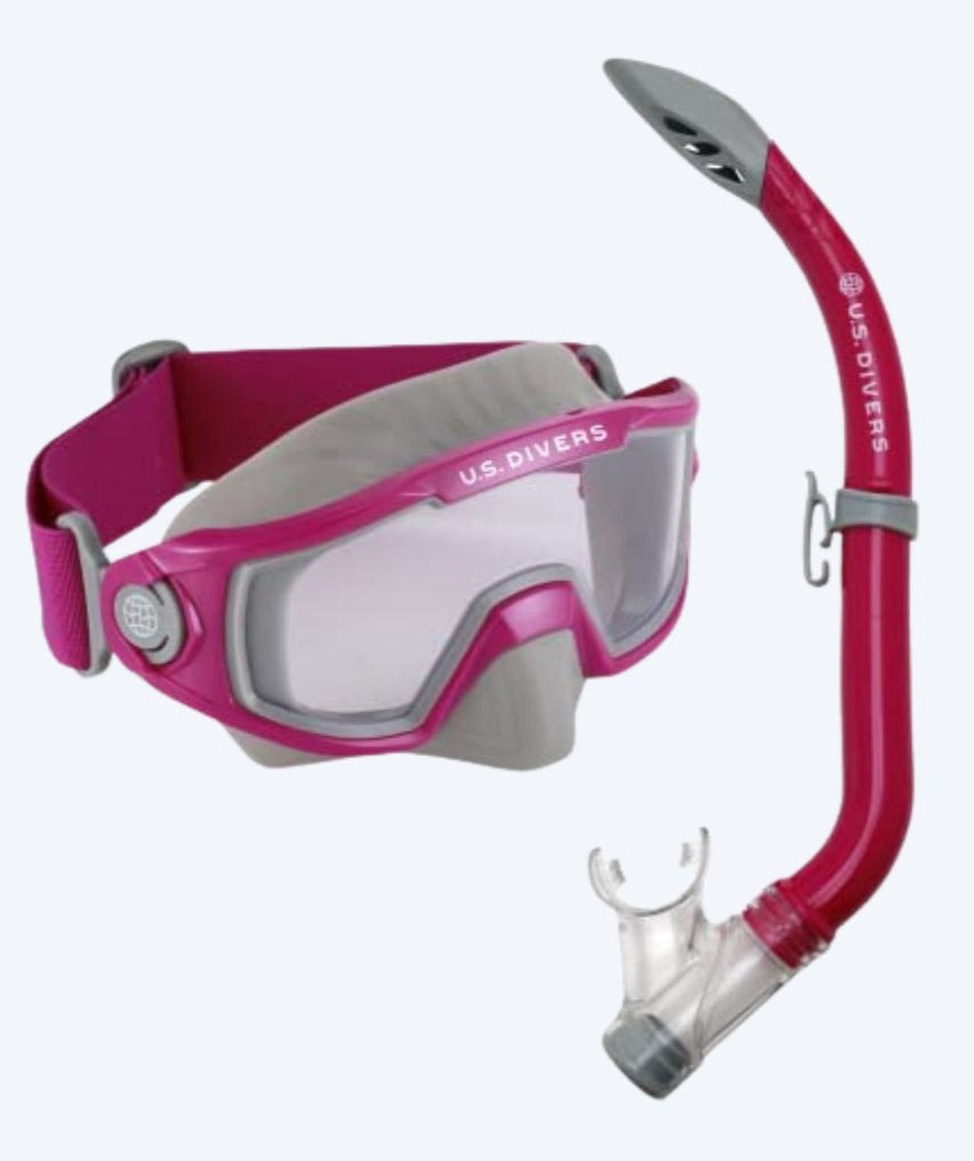 Aqualung Combo kind snorkelset (8-18) - Avila - Lichtroze/grijs