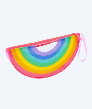Sunnylife wet/dry tas - Transparent Rainbow - Roze