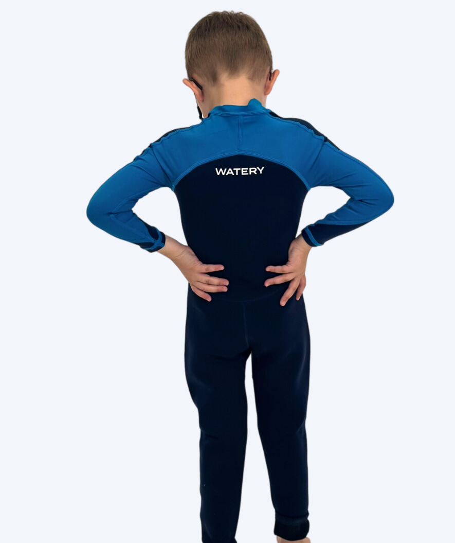 Watery kind wetsuit - Calypso Full-Body - Blauw/donkerblauw