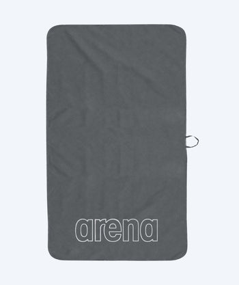 Arena microvezel handdoek - Smart Plus Pool - Grijs/wit