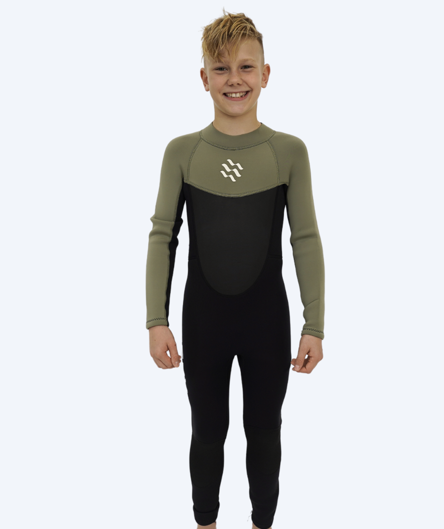Watery kind wetsuit - Gecko (3mm) - Dust Groen