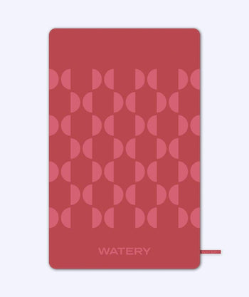 Watery microvezel handdoek (175 x 110 cm) - Rafferty - Rood