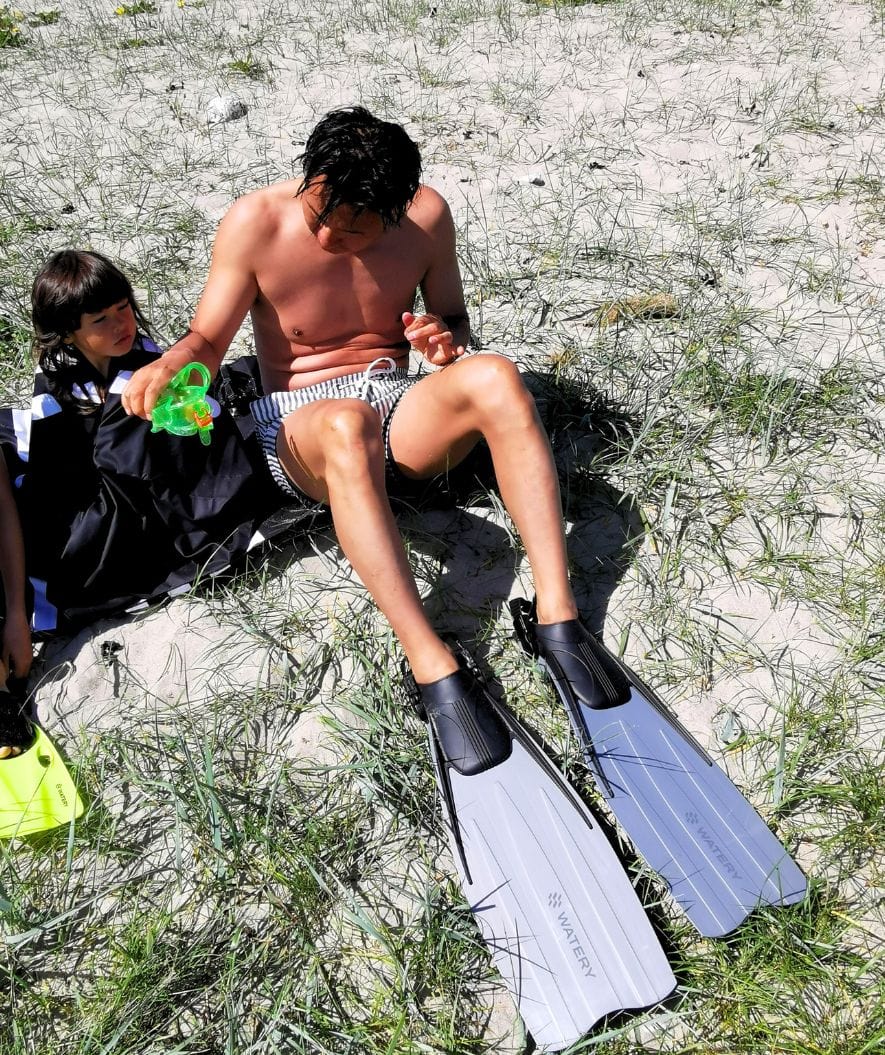 Watery volwassenen zwemvliezen - Moonsoon - Grijs/zwart