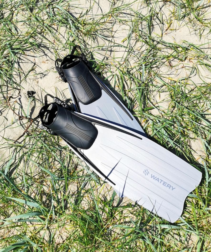 Watery volwassenen zwemvliezen - Moonsoon - Grijs/zwart