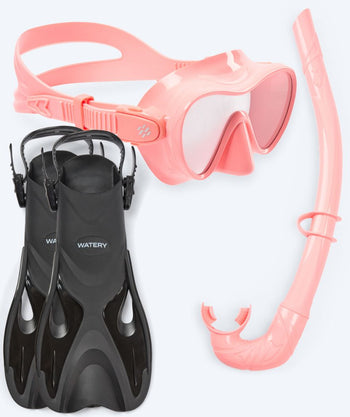 Watery kind snorkelset - Fisher/Cliff - Roze
