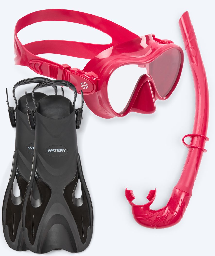 Watery kind snorkelset - Fisher/Cliff - Rood