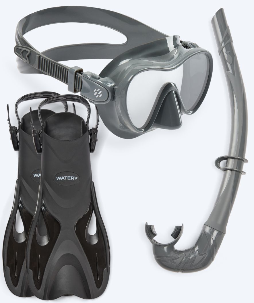 Watery kind snorkelset - Fisher/Cliff - Grijs