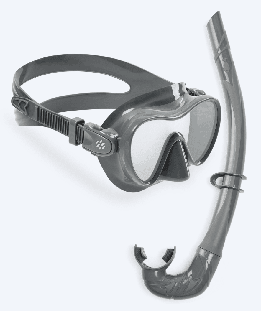 Watery kind Combo snorkelset - Cliff - Grijs