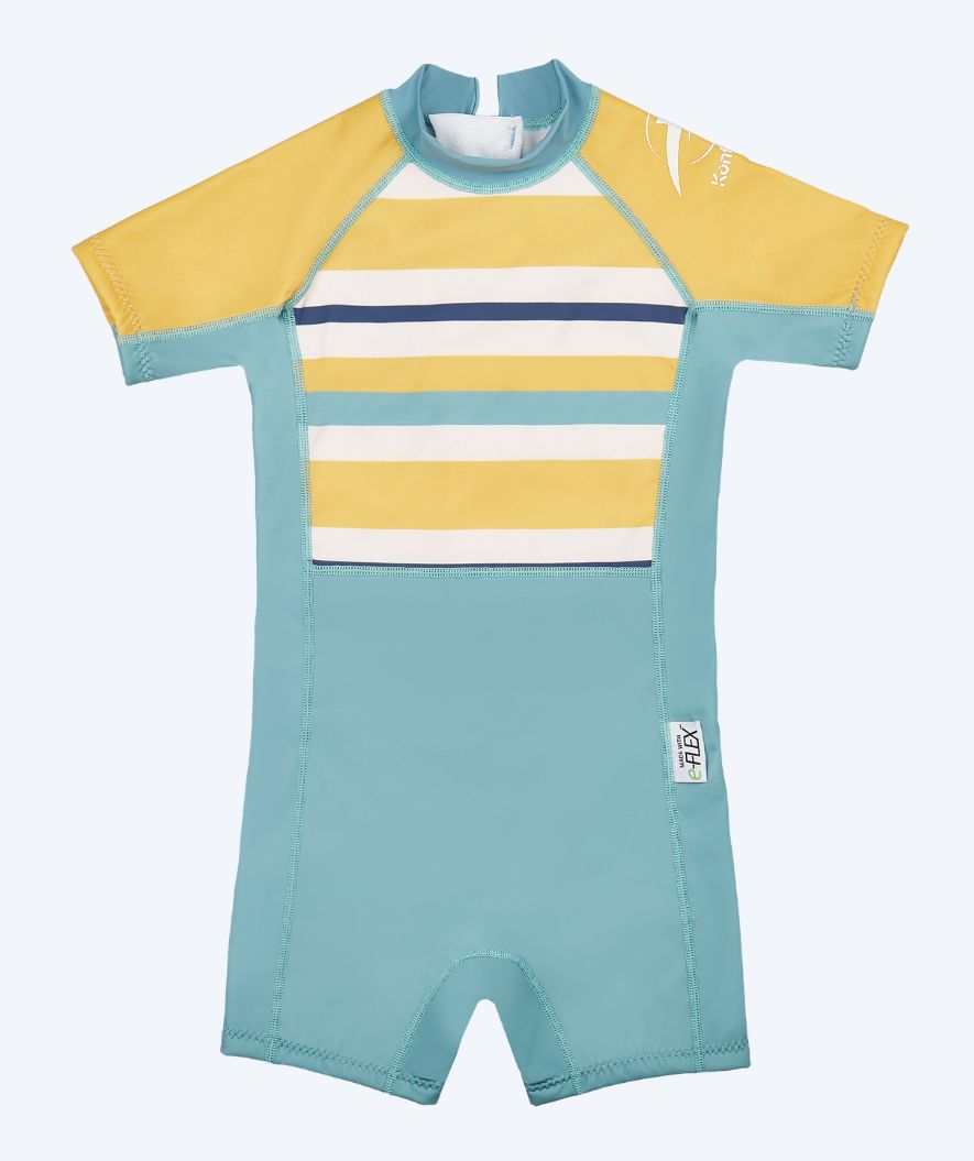 Konfidence kind wetsuit - Warma - Lichtblauw/geel