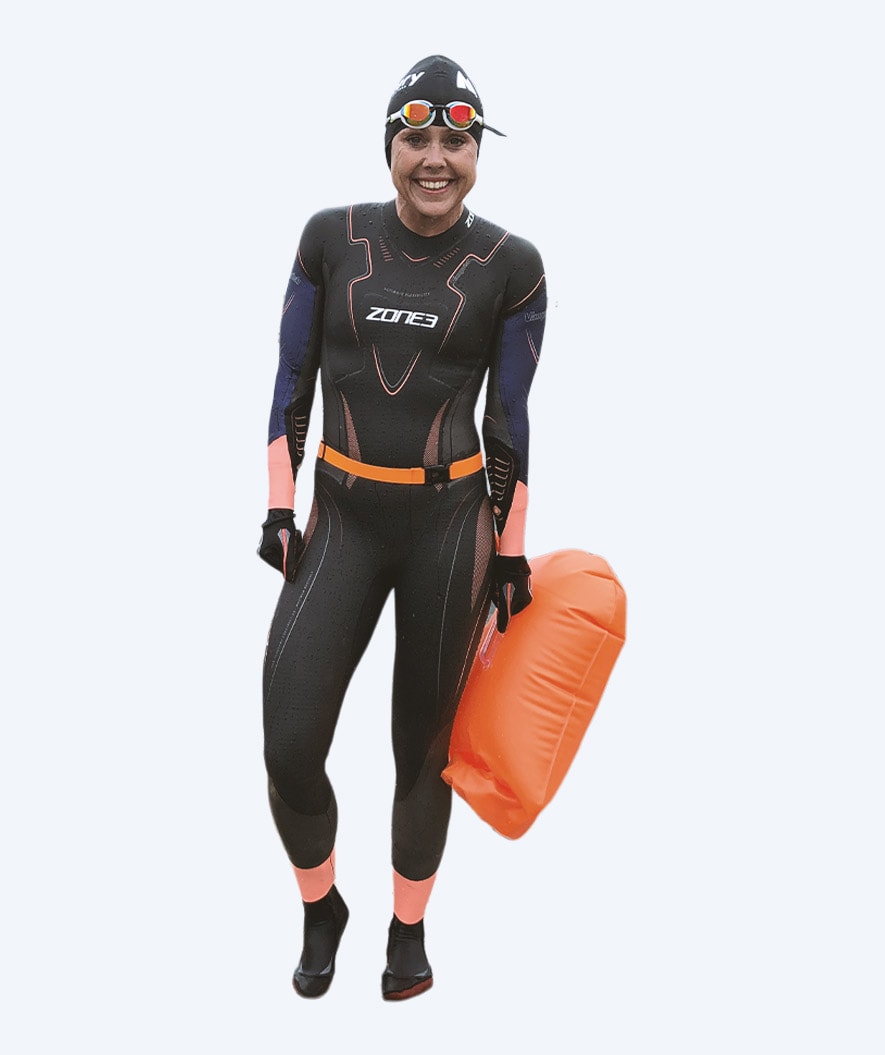 ZONE3 open water neopreen sokken - Neopreen (2mm) - Zwart/zilver