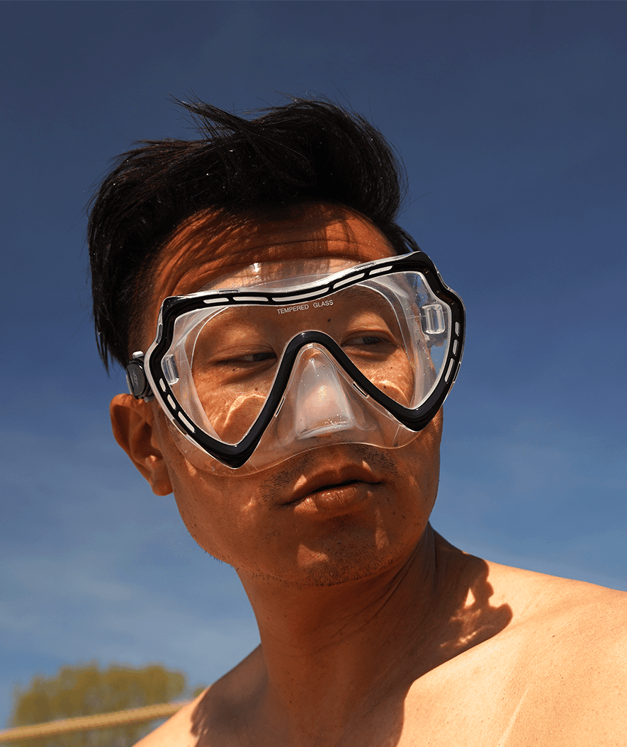 Watery volwassenen duikbril (vanaf 15 jaar) - Nebula - Zwart