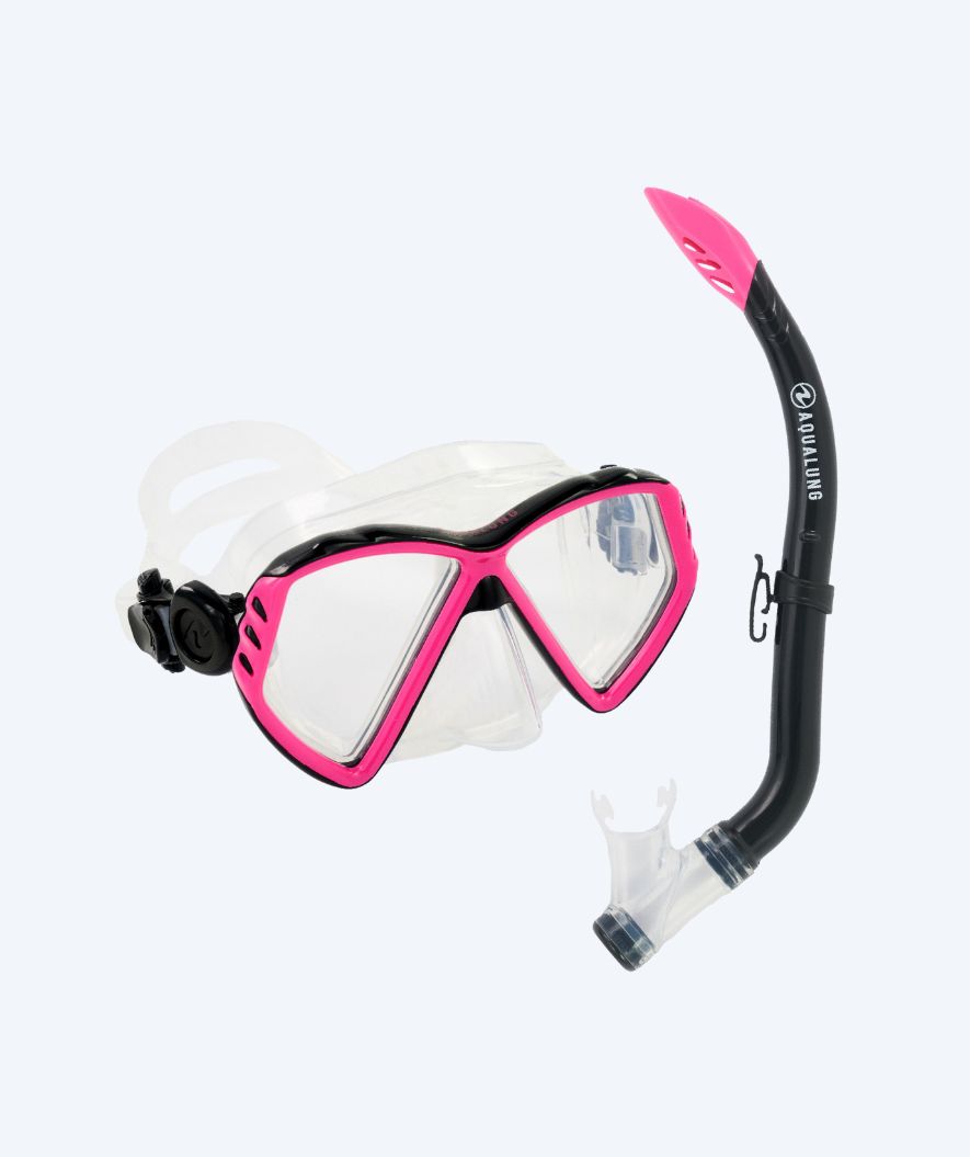 Aqualung Combo kind snorkelset (8-18) - Combo Cub - Helder/roze