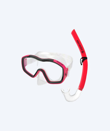 Aqualung Combo kind snorkelset (8-18) - Raccon Combo - Helder/rood