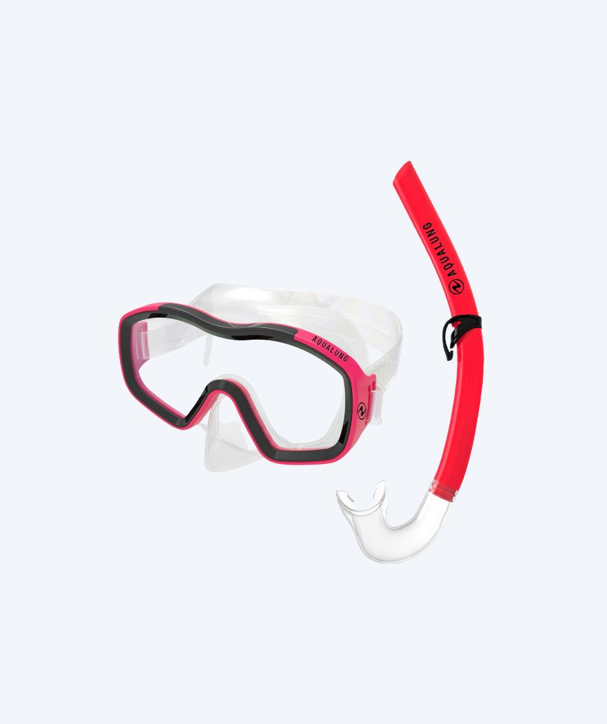 Aqualung Combo kind snorkelset (8-18) - Raccon Combo - Helder/rood