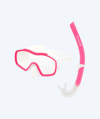 Aqualung Combo kind snorkelset (8-18) - Raccon Combo - Helder/roze