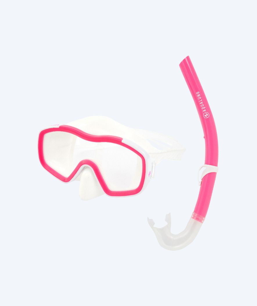 Aqualung Combo kind snorkelset (8-18) - Raccon Combo - Helder/roze