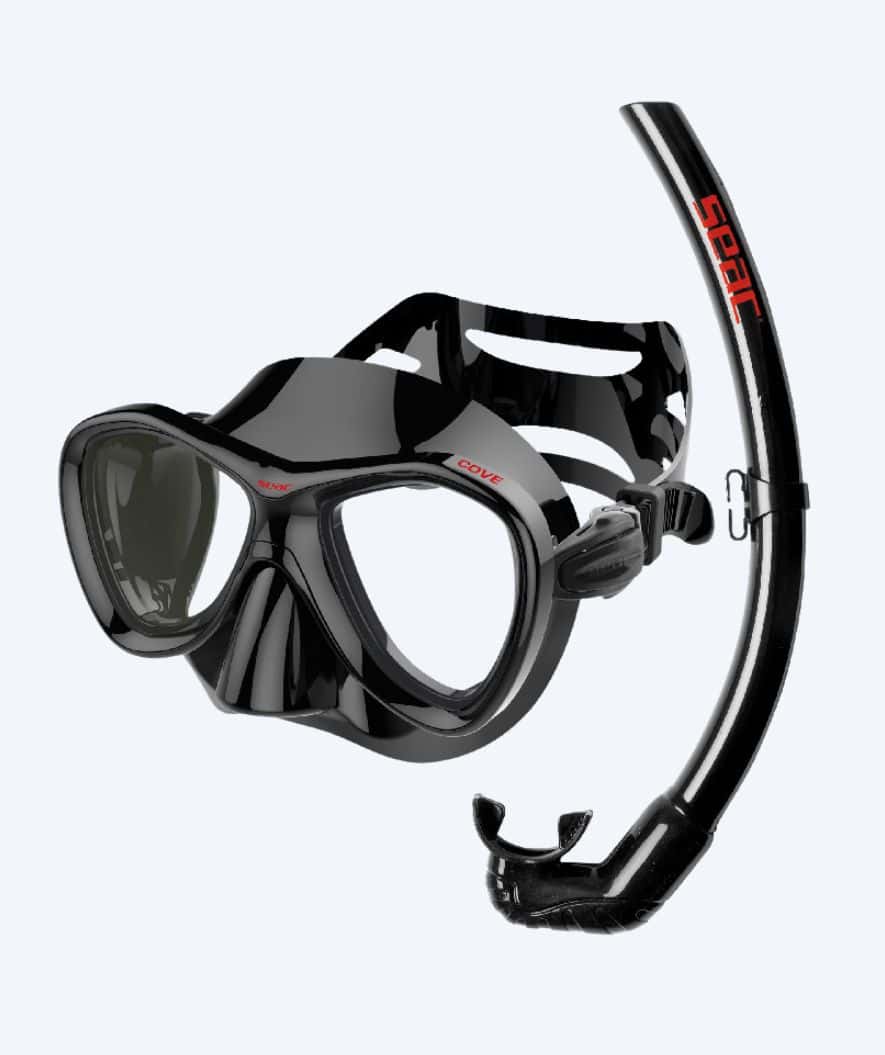 SEAC volwassenen Combo snorkelset - Cove - Zwart