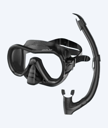 SEAC volwassenen Combo snorkelset - Giglio - Zwart