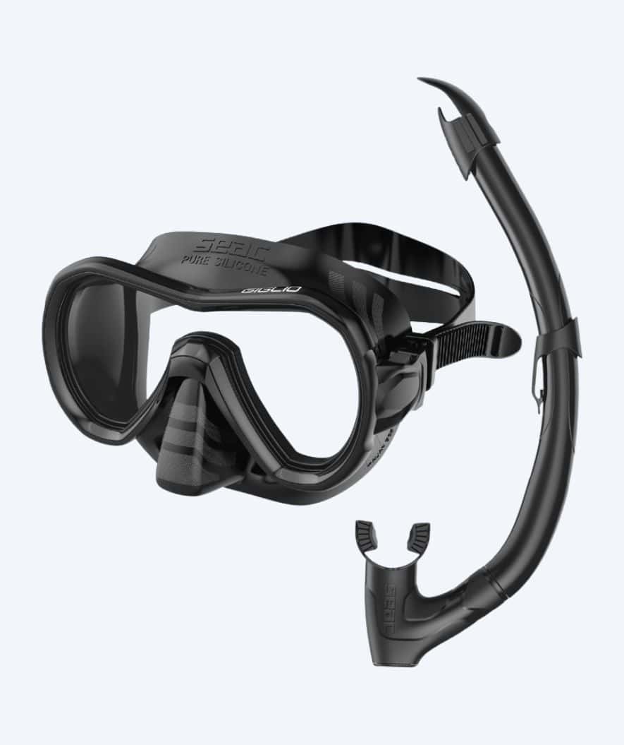 SEAC volwassenen Combo snorkelset - Giglio - Zwart