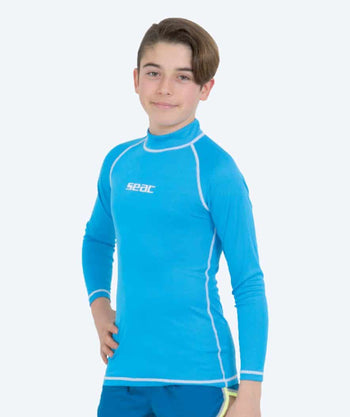 SEAC kind UV-shirt - T-Sun Long - Blauw/wit