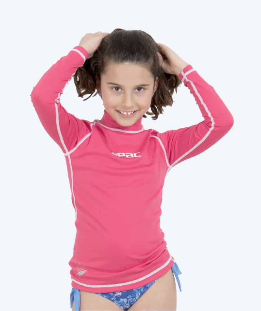 SEAC kind UV-shirt - T-Sun Long - Roze/wit