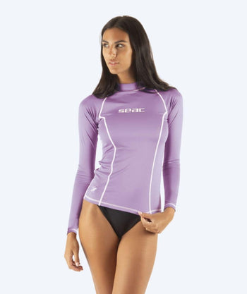 SEAC dames UV-shirt - T-Sun Long - Paars/wit