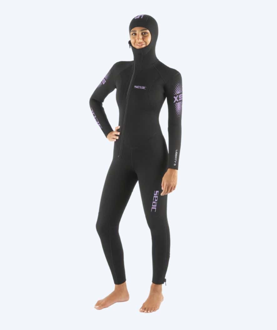 SEAC scuba wetsuits voor dames - Liberty 5 MM - Zwart/multi