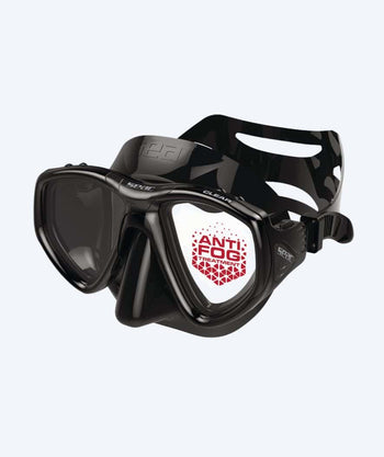 SEAC volwassenen duikbril - Clear - Zwart