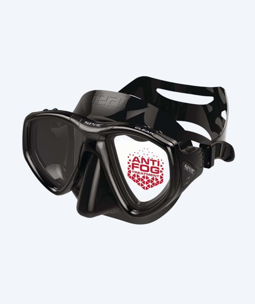 SEAC volwassenen duikbril - Clear - Zwart
