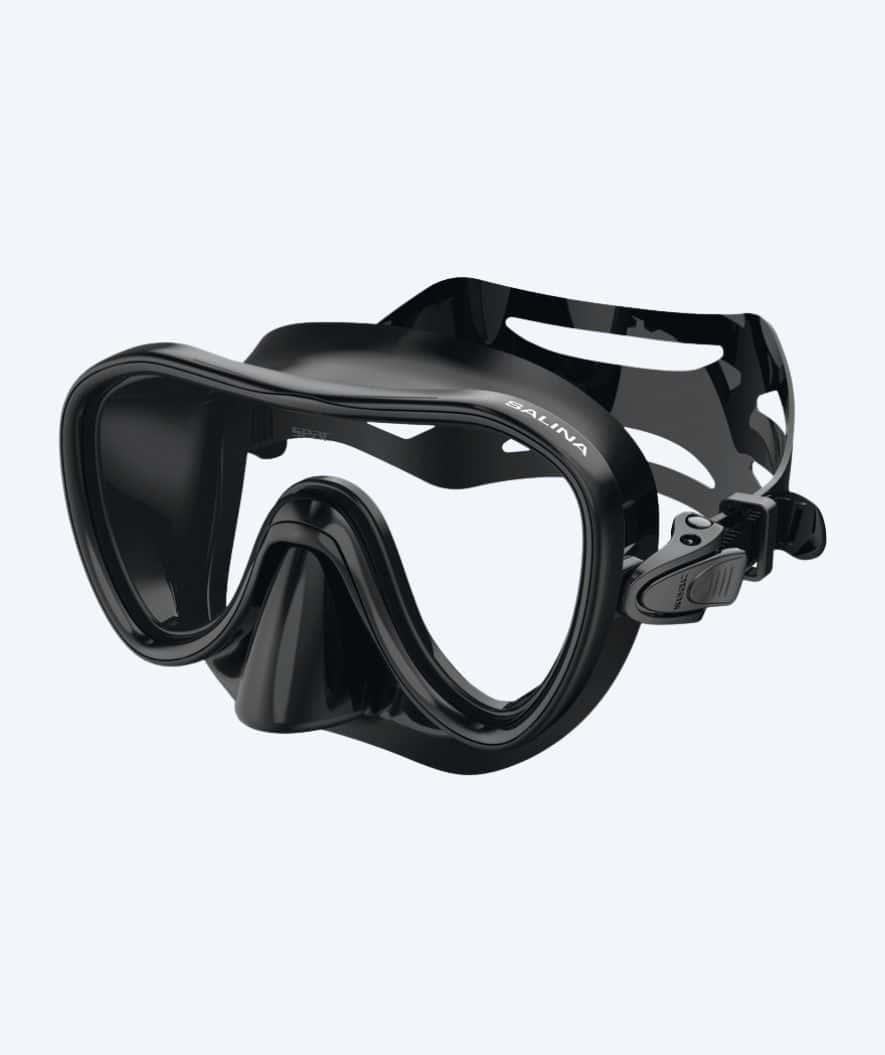 SEAC volwassenen duikbril - Salina Silicone - Zwart