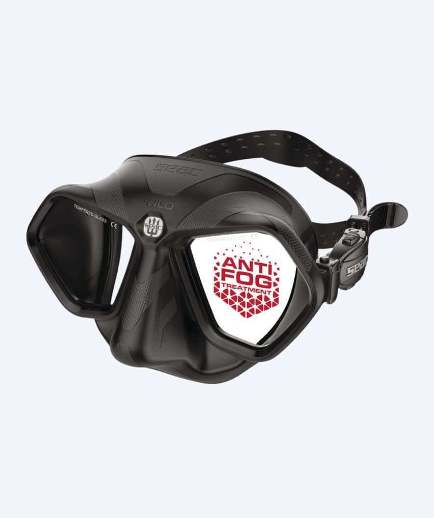 SEAC volwassenen duikbril - Wild - Zwart