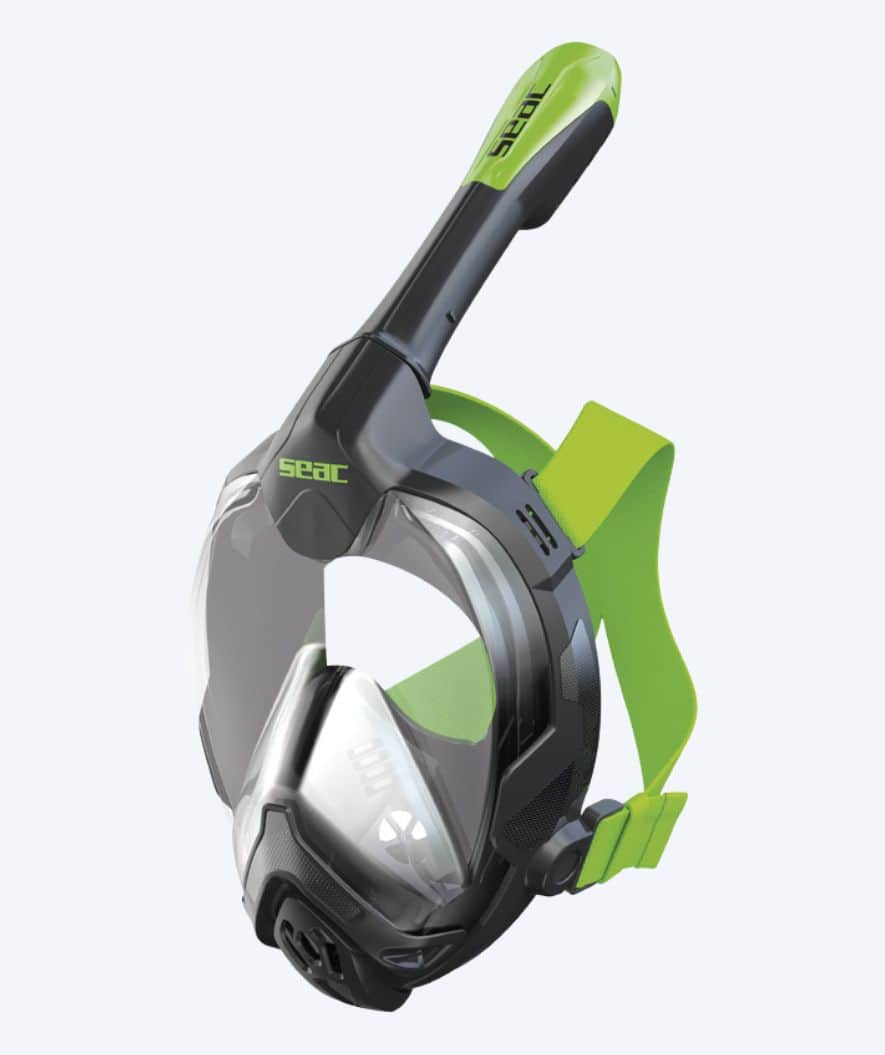 SEAC volwassenen snorkelmasker - Libera L/XL - Groen/zwart