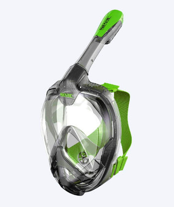 SEAC fullface volwassenen snorkelmasker - Magica L/XL - Groen/grijs
