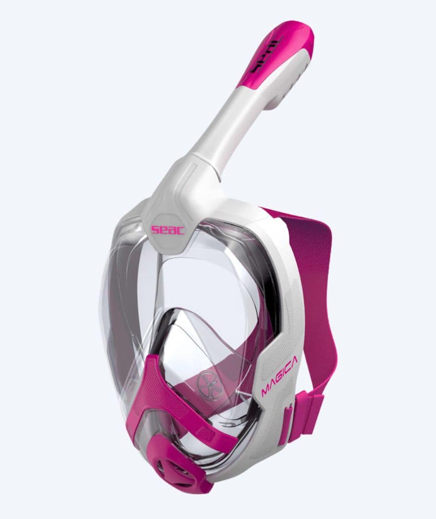 SEAC volwassenen snorkelmasker - Magica S/M - Roze/wit